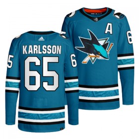 San Jose Sharks Trikot Erik Karlsson 65 Teal Authentic - Herren